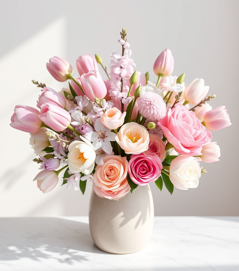 Spring pastel arrangement